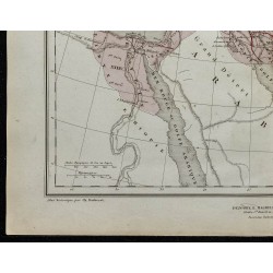 Gravure de 1857 - Carte de l'Empire macédonien - 4