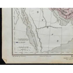 Gravure de 1857 - Asie mineure et Moyen-Orient en 189 - 4