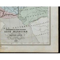 Gravure de 1857 - Asie mineure et Moyen-Orient en 189 - 5