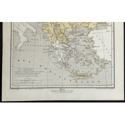 Gravure de 1857 - Carte de la Turquie d'Europe - 3