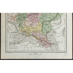 Gravure de 1857 - Carte de Russie et Pologne - 3