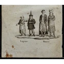 Gravure de 1826 - Costume d'Europe - 3