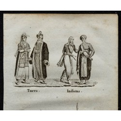 Gravure de 1826 - Costumes d'Asie - 2