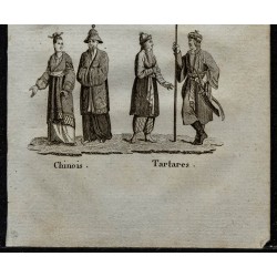 Gravure de 1826 - Costumes d'Asie - 3