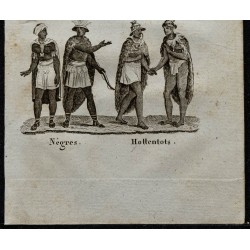 Gravure de 1826 - Costumes d'Afrique - 3