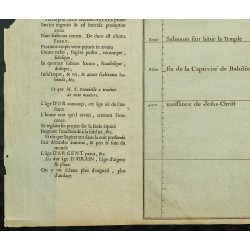 Gravure de 1711 - Seconde table des époques de la Bible - 4