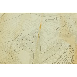 Gravure de 1782 - Première carte topographique par Du Carla - 8