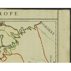 Gravure de 1711 - Carte de l'Europe - 3