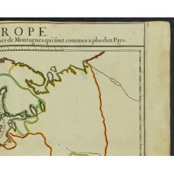 Gravure de 1711 - Carte de l'Europe - 3