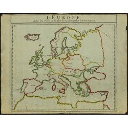 Gravure de 1711 - Capitales de l'Europe - 1