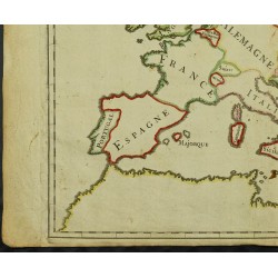 Gravure de 1711 - Carte de l'Europe - 4