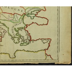 Gravure de 1711 - Carte de l'Europe - 5