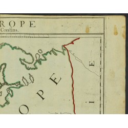 Gravure de 1711 - Carte de l'Europe - 3