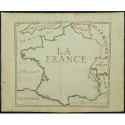Gravure de 1711 - Carte de France - 1