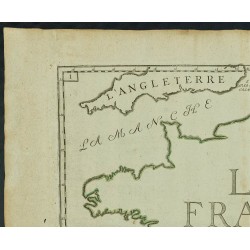 Gravure de 1711 - Carte de France - 2