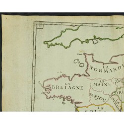 Gravure de 1711 - Provinces de la France - 2