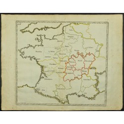 Gravure de 1711 - Capitales des provinces françaises - 1