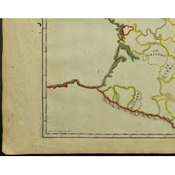 Gravure de 1711 - Provinces et enclaves de France - 4