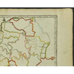 Gravure de 1711 - Carte des fleuves français - 3