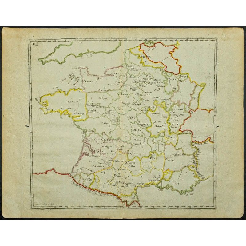 Gravure de 1711 - Présidiaux de France - 1