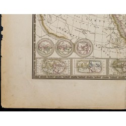 Gravure de 1869 - Monde connu des anciens - 5