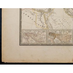Gravure de 1869 - Carte de l'Empire d'Alexandre - 5