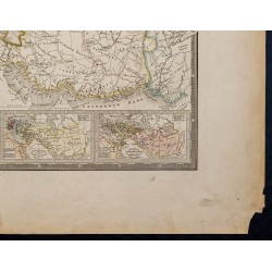 Gravure de 1869 - Carte de l'Empire d'Alexandre - 6