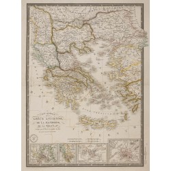 Gravure de 1869 - Grèce ancienne et Macédoine - 2