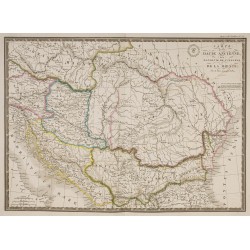 Gravure de 1869 - Carte de la Dacie - 2