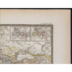 Gravure de 1869 - Carte de l'Empire romain - 4