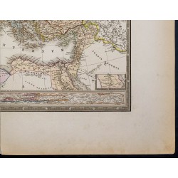 Gravure de 1869 - Carte de l'Empire romain - 6