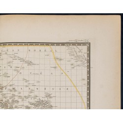 Gravure de 1869 - Carte de l'Océanie - 4