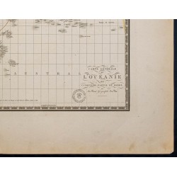 Gravure de 1869 - Carte de l'Océanie - 6