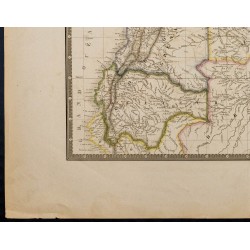 Gravure de 1869 - Carte de l'Amérique du sud - 5