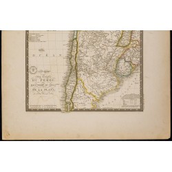 Gravure de 1869 - Carte de l'Amérique du sud - 4