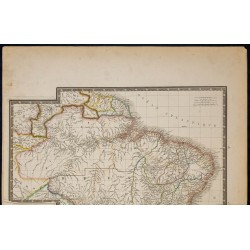 Gravure de 1869 - Carte du Brésil - 3