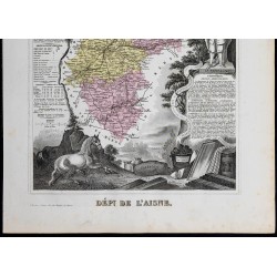 Gravure de 1869 - Département de l'Aisne - 3