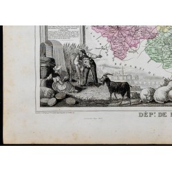 Gravure de 1869 - Département de l'Allier - 4