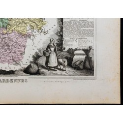 Gravure de 1869 - Département des Ardennes - 5