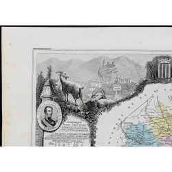 Gravure de 1869 - Département de l'Ariège - 2