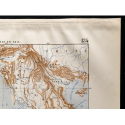 Gravure de 1880 - Carte des colonies françaises en Asie - 3