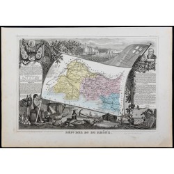 Gravure de 1869 - Département des Bouches-du-Rhône - 1