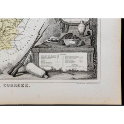 Gravure de 1869 - Département de la Corrèze - 5
