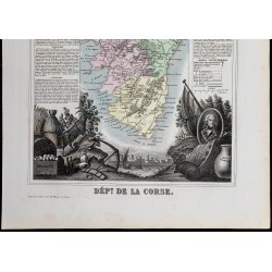 Gravure de 1869 - Département de la Corse - 3