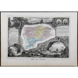 Gravure de 1869 - Département du Doubs - 1