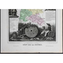 Gravure de 1869 - Département de la Drôme - 3