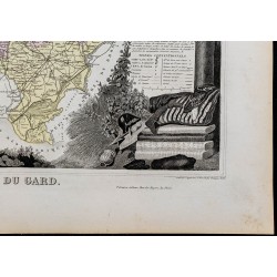 Gravure de 1869 - Département du Gard - 5