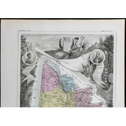 Gravure de 1869 - Département de la Gironde - 2