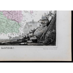 Gravure de 1869 - Département des Landes - 5