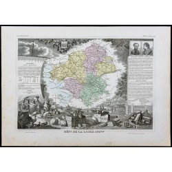 Gravure de 1869 - Département de la Loire-Atlantique - 1